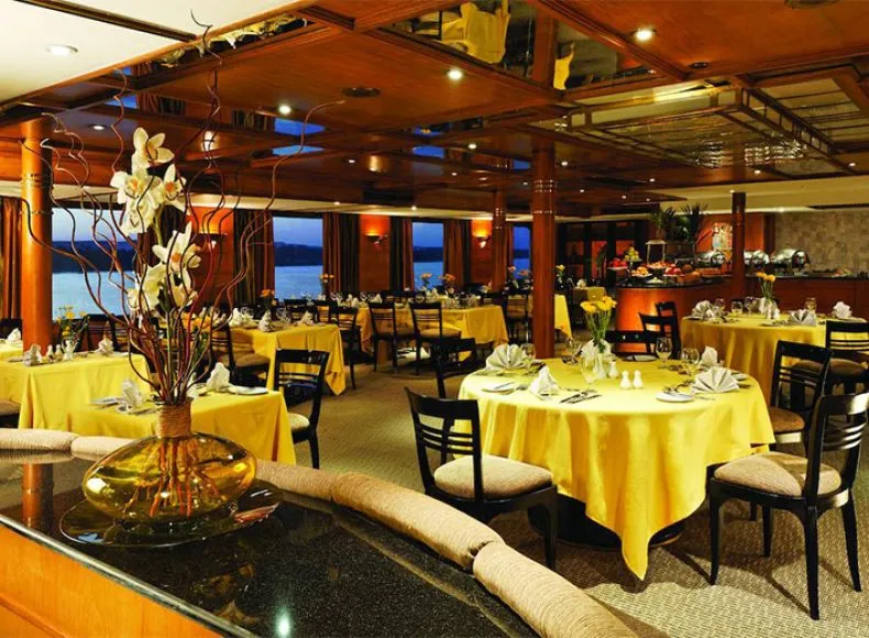 Restaurant aboard the Radamis I Nile Cruise Nile cruise